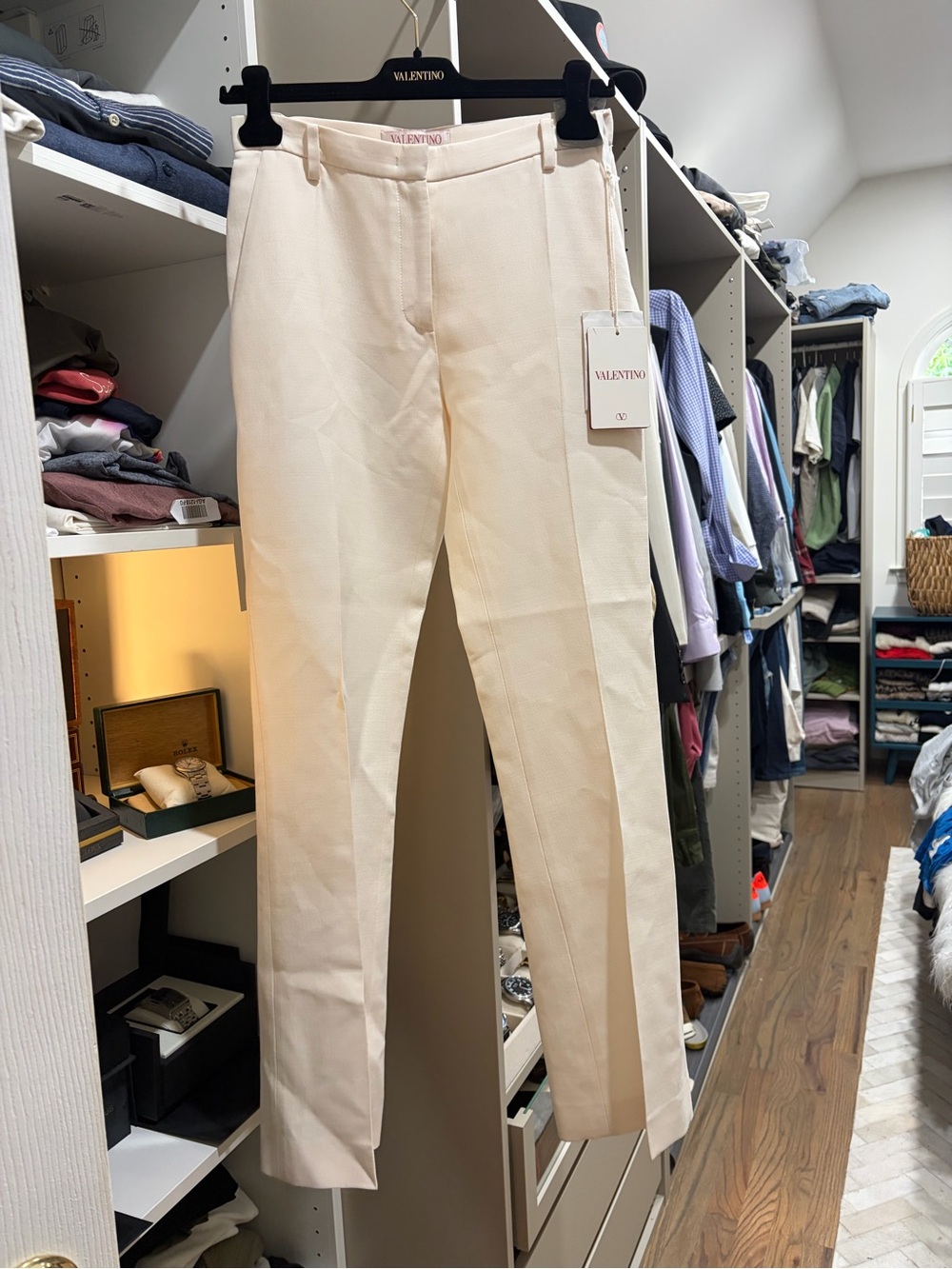 Valentino WoMen's Cream Dress Trousers